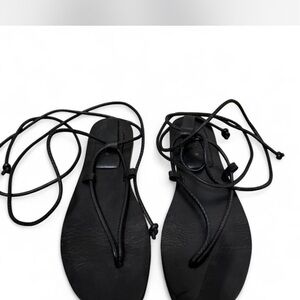 Zara black strappy sandals,